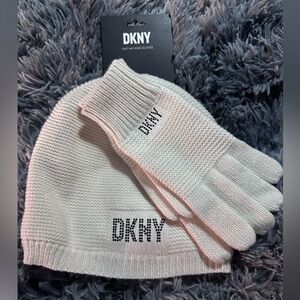 NWT DKNY Hat & Gloves.